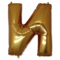 Шар-фигура буква И 40" Gold