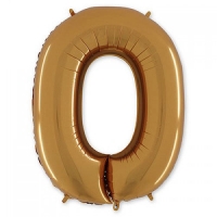 Шар-фигура буква О 40" Gold
