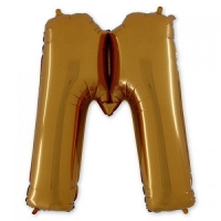 Шар-фигура буква М 40" Gold