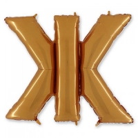 Шар-фигура буква Ж 40" Gold