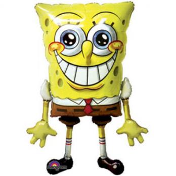 Шар Ходячая Фигура (46''/117 см) , Губка Боб, Желтый, 1 шт.