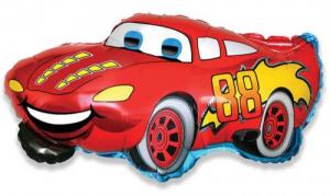 Шар (32''/81 см) Фигура, Гоночная машина, Красный, 1 шт.