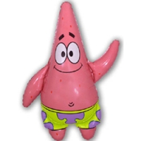 Шар (32''/81 см) Фигура, Патрик, Розовый, 1 шт.