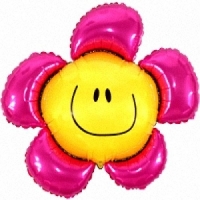 Шар (40''/102 см) Фигура, Солнечная улыбка, Фуше, 1 шт.