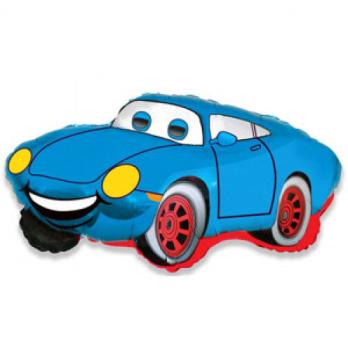 Шар (32''/81 см) Фигура, Гоночная машина, Синий, 1 шт.