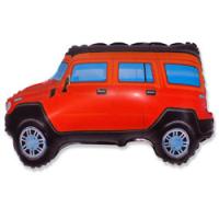 Шар (34''/86 см) Фигура, Внедорожник, Красный, 1 шт.