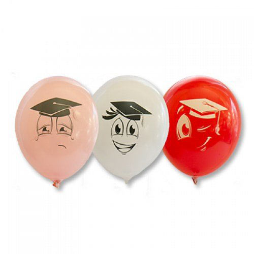 Шары с рисунком 12" Выпускник Улыбка