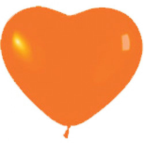 Сердце (12''/30 см) Оранжевый (061), пастель, 1 шт