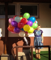 Воздушные шары ассорти цветов надутые гелием