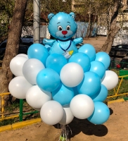 Букет из шаров Медвежонок" на выписку из роддома
