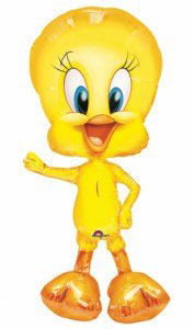 Шар (37''/94 см) Ходячая Фигура, Твити, Желтый, 1 шт.