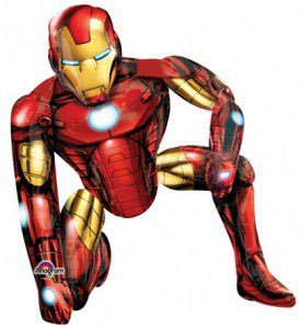 Шар (37''/94 см) Ходячая Фигура, Железный человек, 1 шт.
