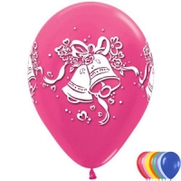 Шар (12''/30 см) Колокольчики, Ассорти, пастель