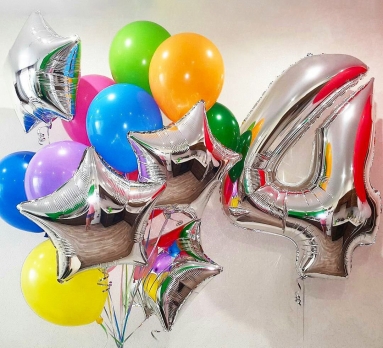 Букет из шаров «Яркий! День рождения »
