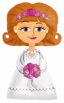 Шар (48''/122 см) Ходячая Фигура, Невеста