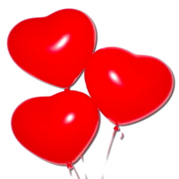 Сердце (12''/30 см) Красный (015), пастель, 1 шт.