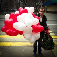 Воздушные шары сердечки