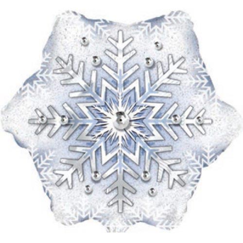 Шар (22''/56 см) Круг, Снежинка, Голография