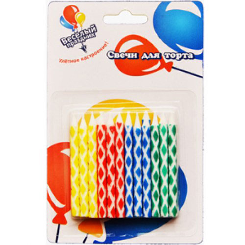 Свечи в ромбик 24 шт.