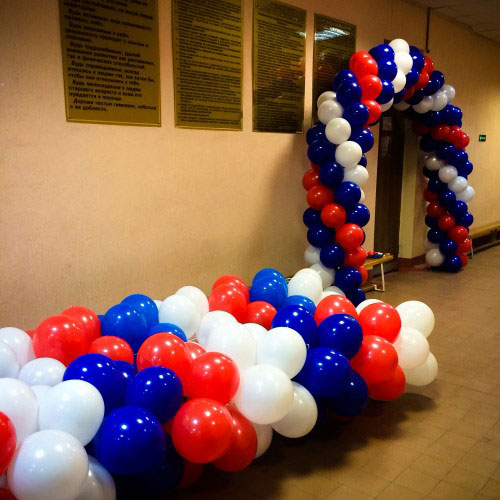 Арка из шаров "Триколор"