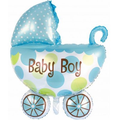 ФИГУРА Коляска детская голубая