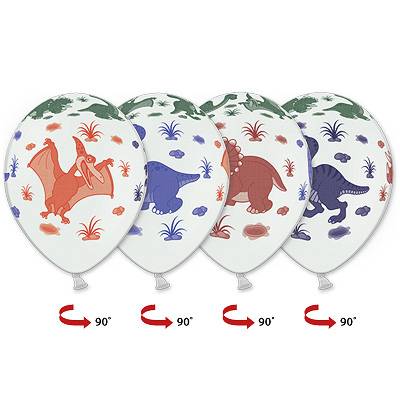 1103-1054 Шелкография многоцвет. 14" Динозаврики