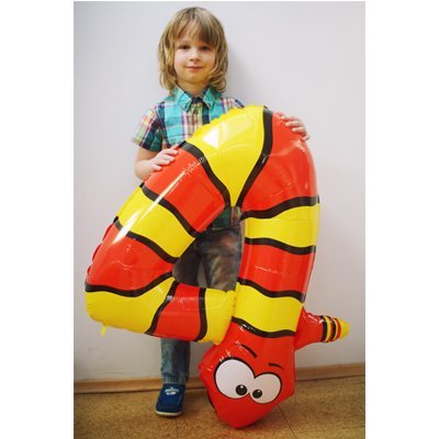 1207-1686 Шар цифра 4 36" Змея