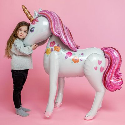 1208-0422 Ходячий шар Единорог Нежный