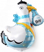 Шар (36''/91 см) Фигура, Аист принес мальчика