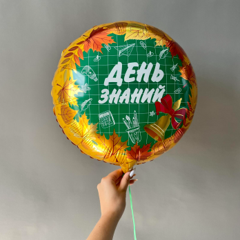 Шар круг из фольги день знаний на 1 сентября  заказать